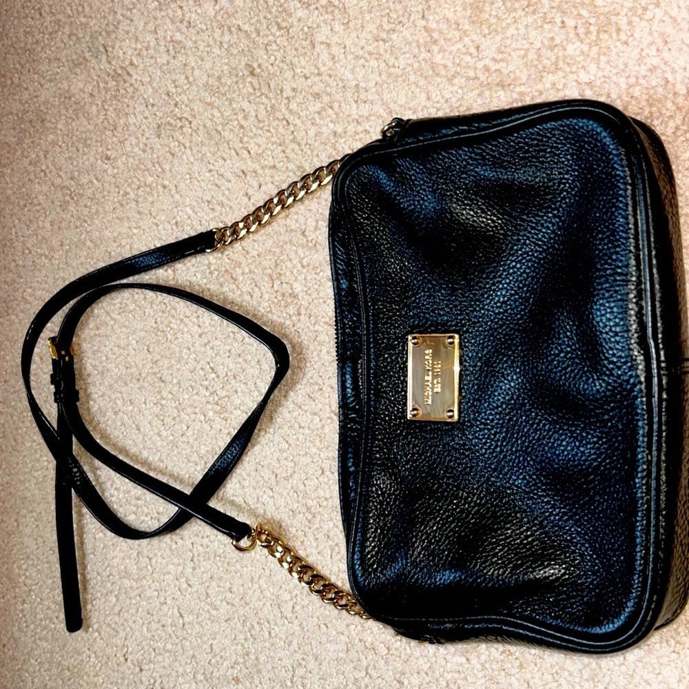 Michael Kors Black Leather Bag